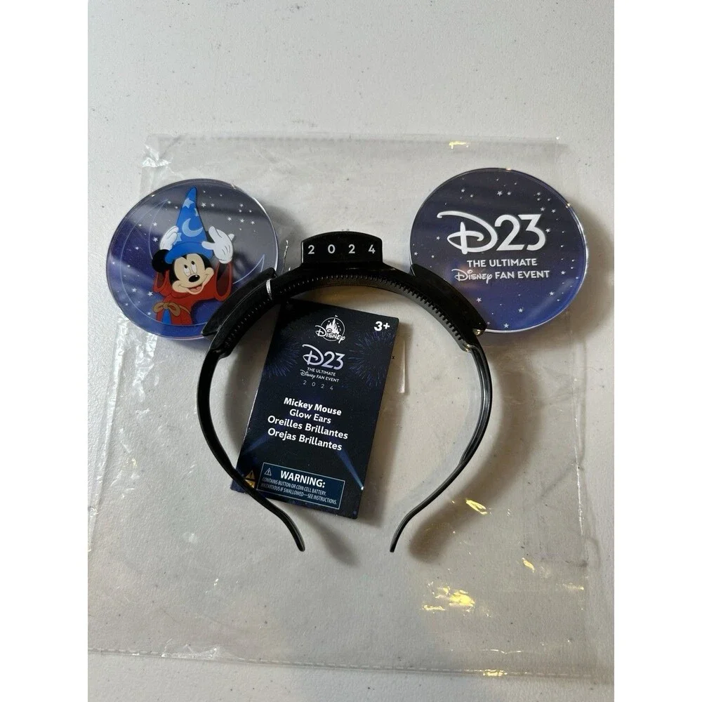 Disney D23 Expo 2024 Mickey Mouse Glow Ears Light Up New